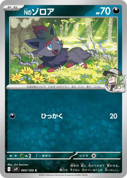 N's Zorua (Battle Partners Japanese)